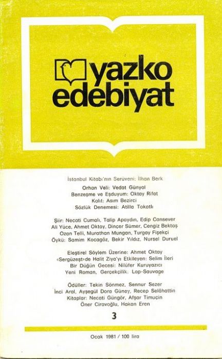 YAZKO DERGİSİ - SAYI 3 - OCAK 1981