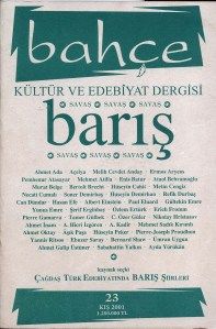 BAHÇE - SAYI 23 - KIŞ 2001