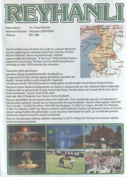 REYHANLI BELEDİYESİ BROŞÜRÜ