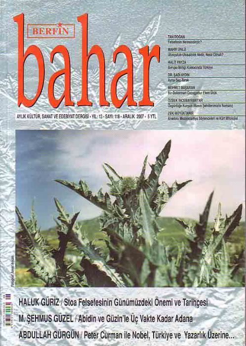 BERFİN BAHAR DERGİSİ - SAYI 118 - ARALIK 2007