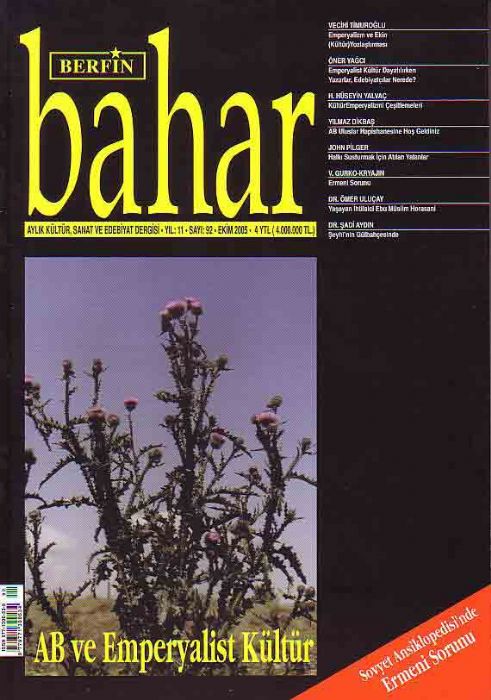 BERFİN BAHAR DERGİSİ - SAYI 92 - EKİM 2005