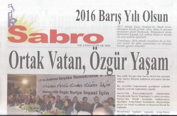 Sabro Gazetesi - Sayı 47 - Ocak 2016