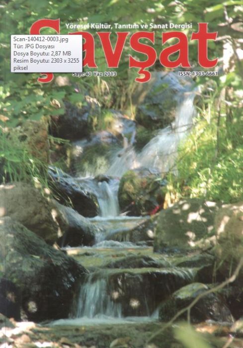 Şavşat - Yöresel Kültür, Tanıtım ve Sanat Dergisi - Sayı 40