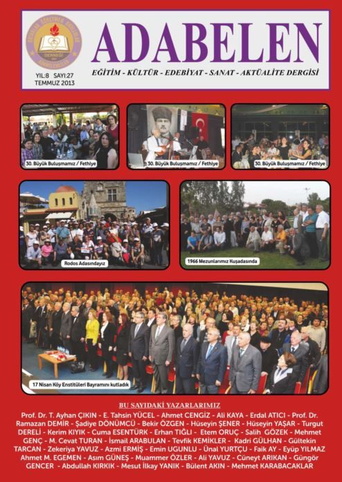 ADABELEN DERGİSİ - SAYI 27