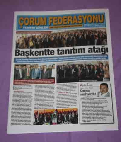 ÇORUM FEDERASYONU GAZETESİ