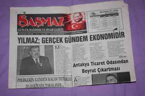HATAY - ŞAŞMAZ GAZETESİ