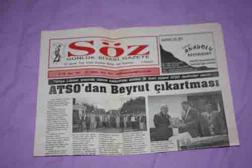 HATAY - SÖZ GAZETESİ