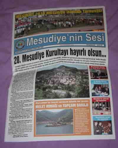 ORDU - MESUDİYE'NİN SESİ GAZETESİ