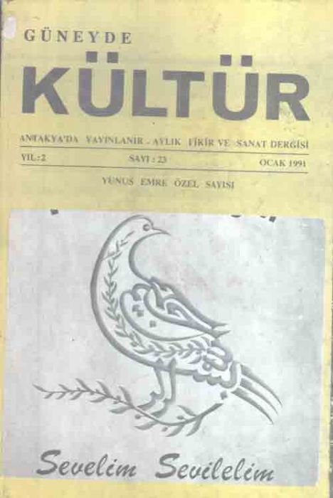 GÜNEYDE KÜLTÜR DERGİSİ - SAYI 23 - OCAK 1991