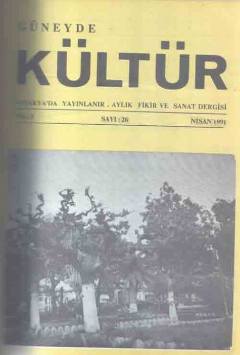 GÜNEYDE KÜLTÜR DERGİSİ - SAYI 27 - MAYIS 1991