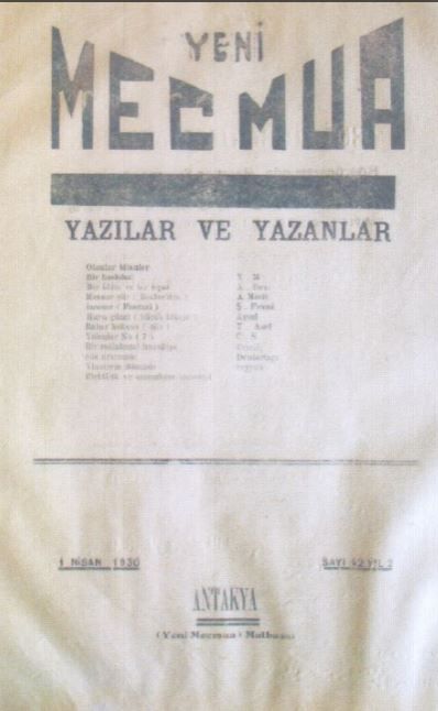 Yeni Mecmua - Sayı 42 - 1 Nisan 1930