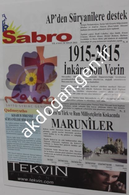 Sabro Gazetesi - Sayı 38 - Nisan 2015