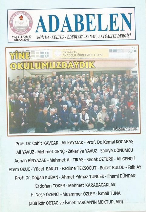 ADABELEN DERGİSİ - SAYI 13 - NİSAN 2009