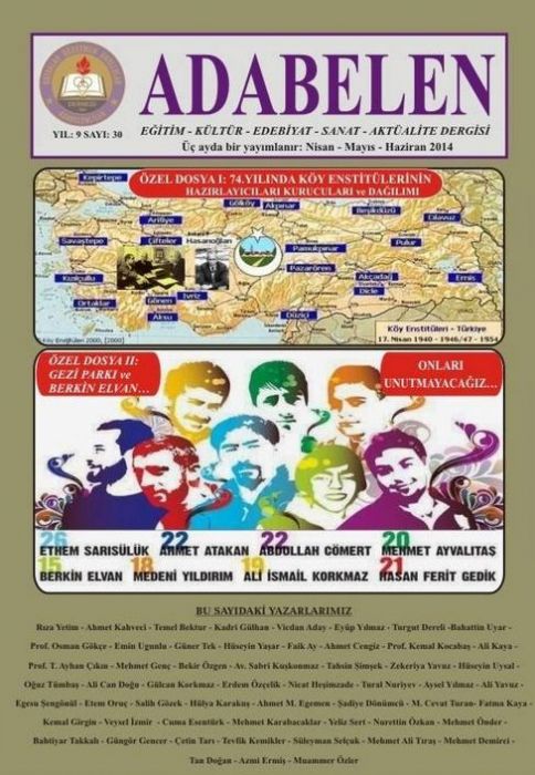 ADABELEN DERGİSİ - SAYI 30 - NİSAN MAYIS HAZİRAN 2014