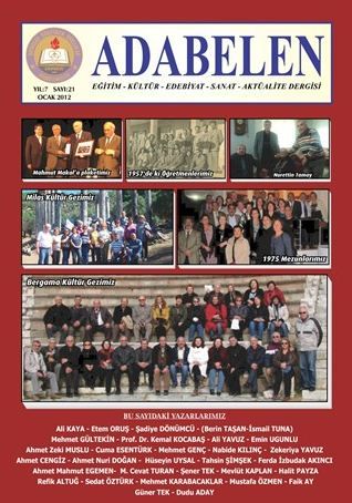 ADABELEN DERGİSİ - SAYI 21 - OCAK 2012