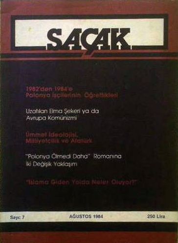 SAÇAK DERGİSİ - SAYI 7 - AĞUSTOS 1984