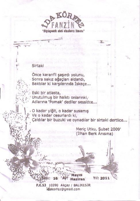 İDA KÖRFEZ FANZİN - MAYIS HAZİRAN 2011 - SAYI 16