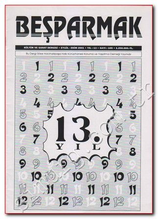 BEŞPARMAK DERGİSİ - SAYI 105 - EYLÜL EKİM 2001