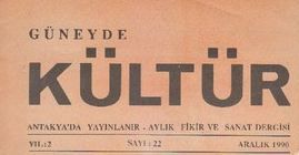 GÜNEYDE KÜLTÜR DERGİSİ - SAYI 22 - ARALIK 1990