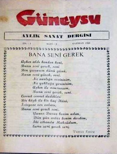 GÜNEYSU DERGİSİ - SAYI 5 - HAZİRAN 1985