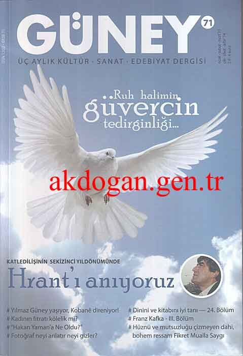 GÜNEY DERGİSİ - SAYI 71 - OCAK ŞUBAT MART 2015