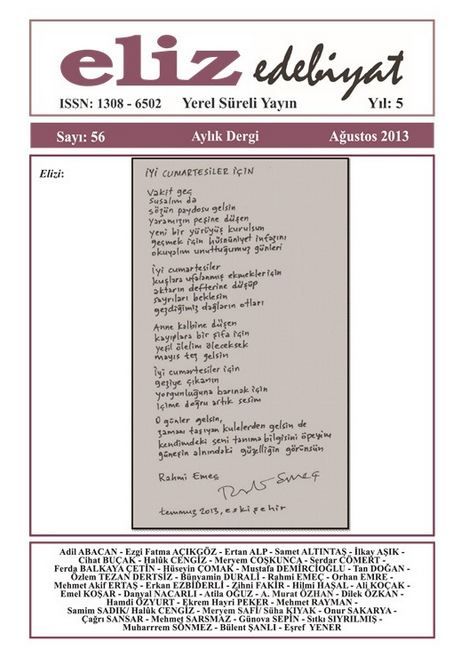ELİZ DERGİSİ - SAYI 56 - AĞUSTOS 2013