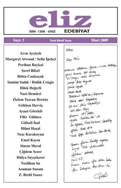 ELİZ DERGİSİ - SAYI 3 - MART 2009