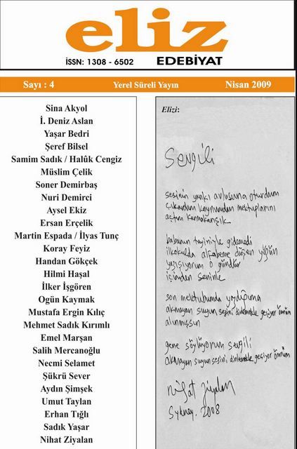 ELİZ DERGİSİ - SAYI 4 - NİSAN 2009