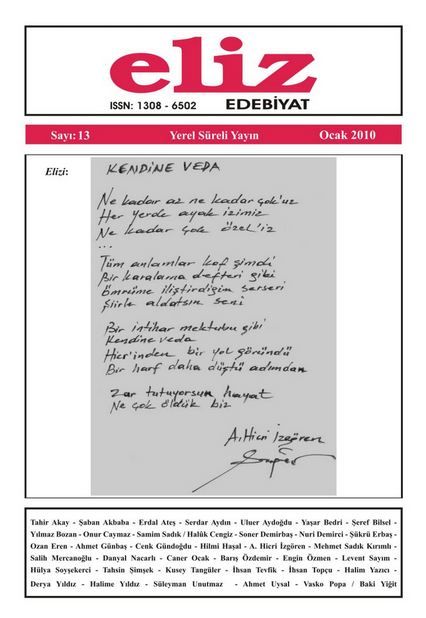 ELİZ DERGİSİ - SAYI 13 - OCAK 2010