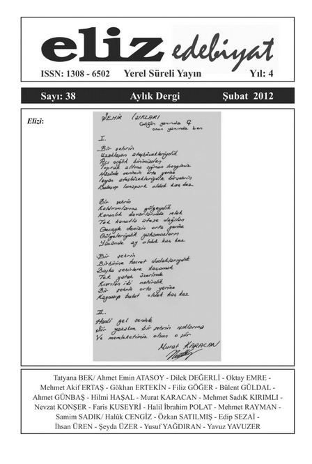 ELİZ DERGİSİ - SAYI 38 - ŞUBAT 2012