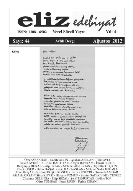 ELİZ DERGİSİ - SAYI 44 - AĞUSTOS 2012