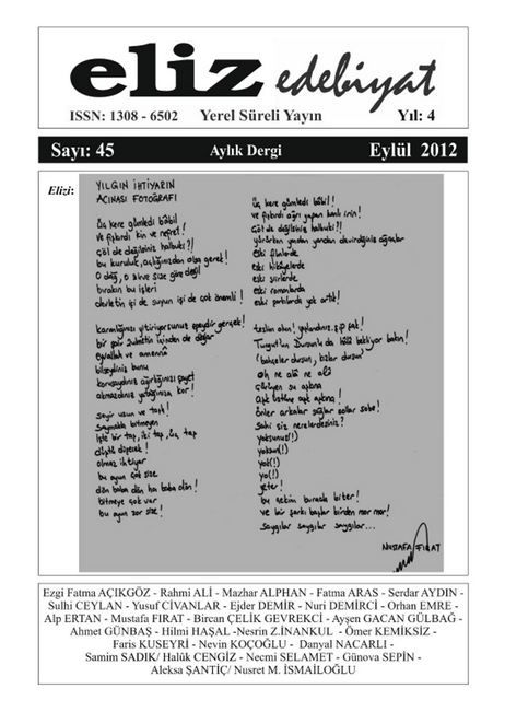 ELİZ DERGİSİ - SAYI 45 - EYLÜL 2012