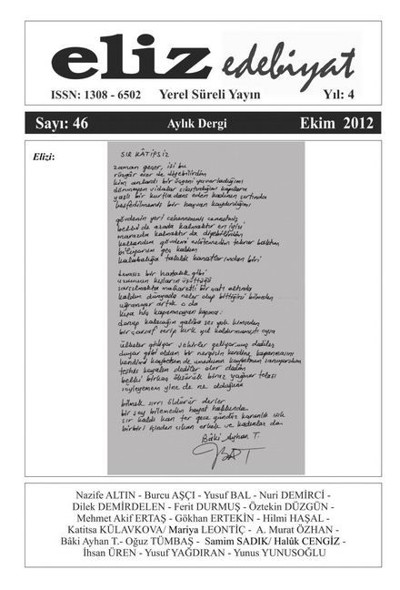 ELİZ DERGİSİ - SAYI 46 - EKİM 2012