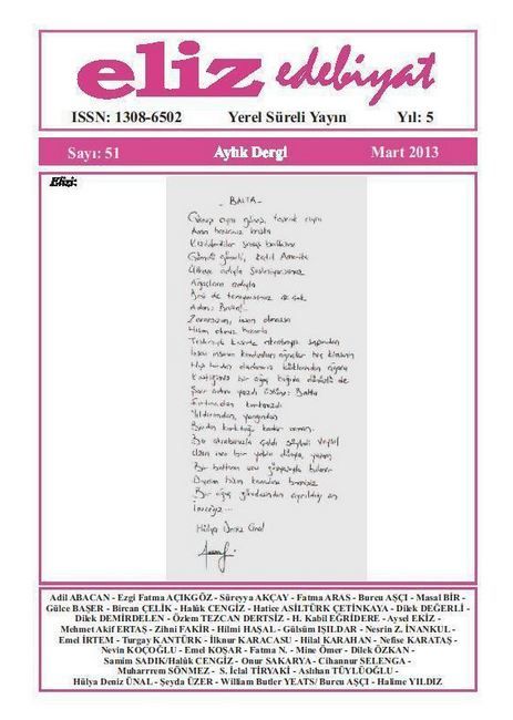 ELİZ DERGİSİ - SAYI 51 - MART 2013