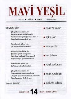 Mavi Yeşil Dergisi - Sayı 15 - Mayıs Haziran 2002
