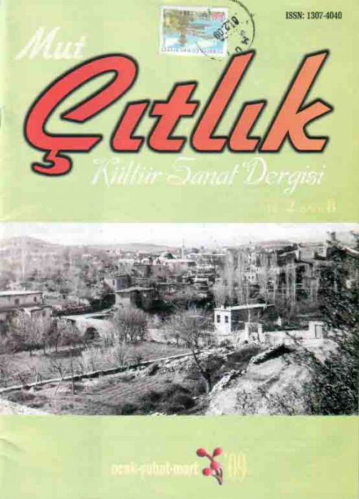 MUT ÇITLIK DERGİSİ, SAYI 8