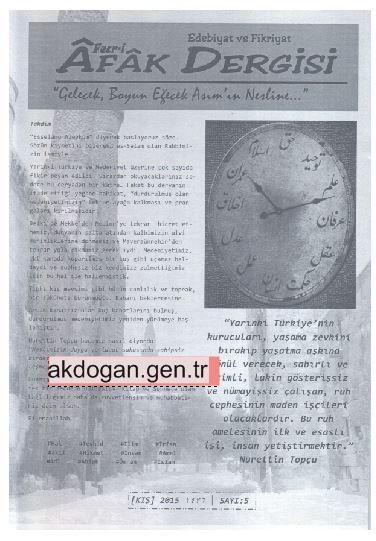 Amanos Edebiyat Dergisi, Sayı 3