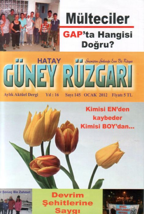 Güney Rüzgarı - Sayı 145 -  Ocak 2012