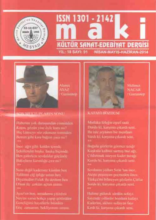 MAKİ DERGİSİ - SAYI 91 - NİSAN MAYIS HAZİRAN 2014