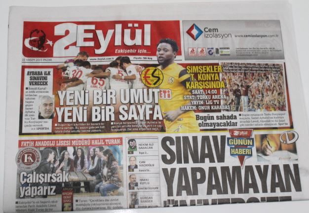 Eskişehir - 2 Eylül Gazetesi
