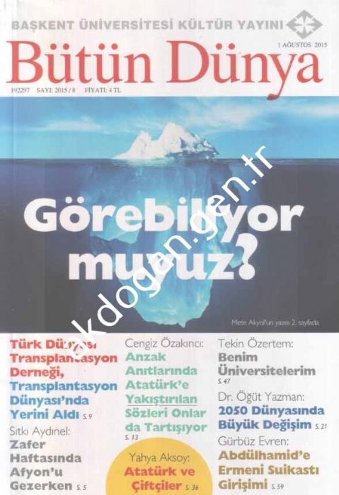 Bütün Dünya Dergisi - Sayı 2015-8 - Ağustos 2015