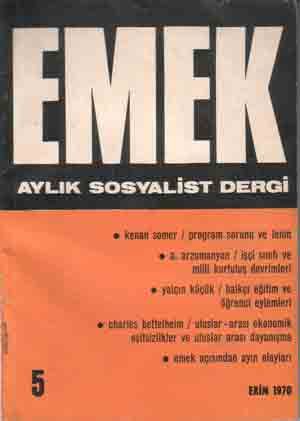 EMEK AYLIK SOSYALİST DERGİ - SAYI 5