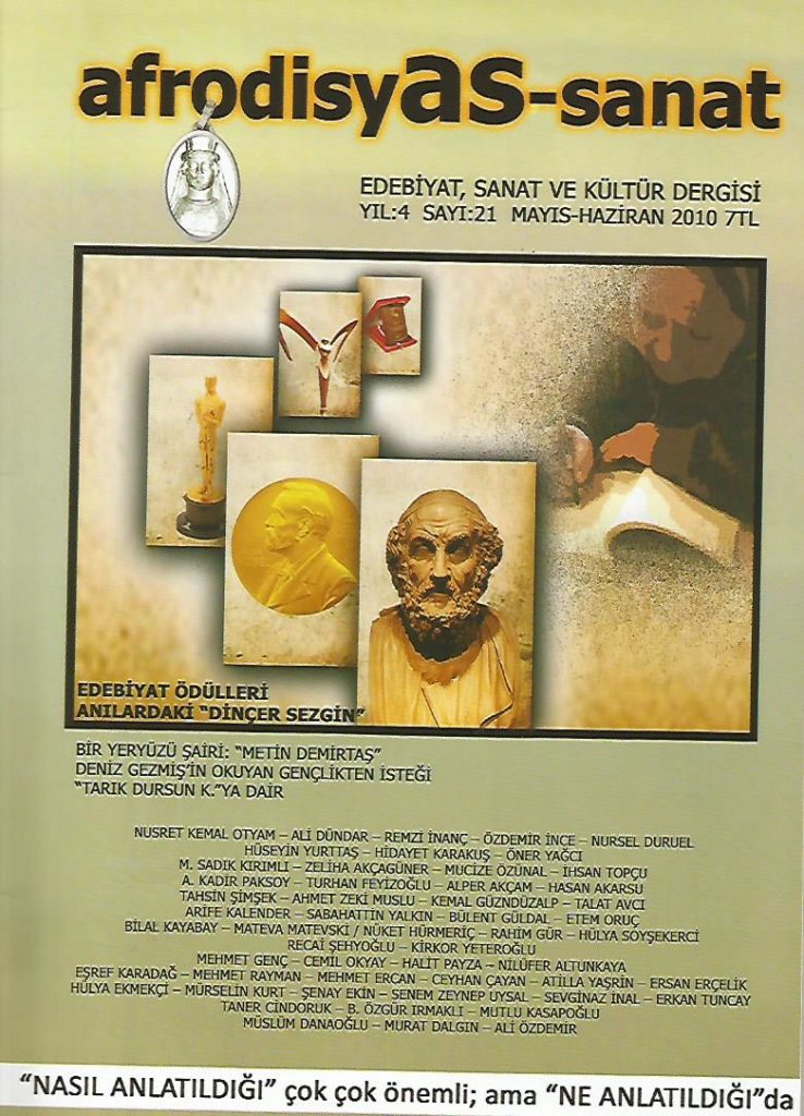 AFRODİSYAS SANAT, SAYI 21, MAYIS HAZİRAN 2010
