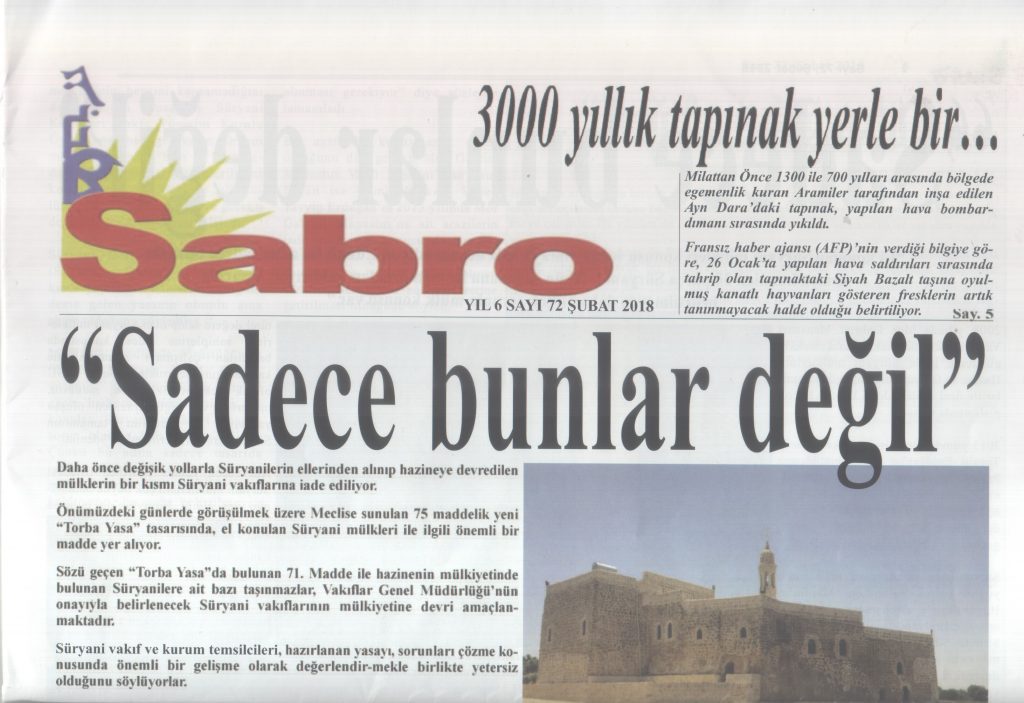 Sabro Gazetesi Sayı 72 Şubat 2018