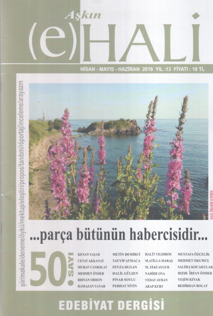 Aşkın e Hali Dergisi, Sayı 50, Nisan Mayıs Haziran 2018