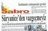 Sabro Gazetesi, Sayı 79, Eylül 2018