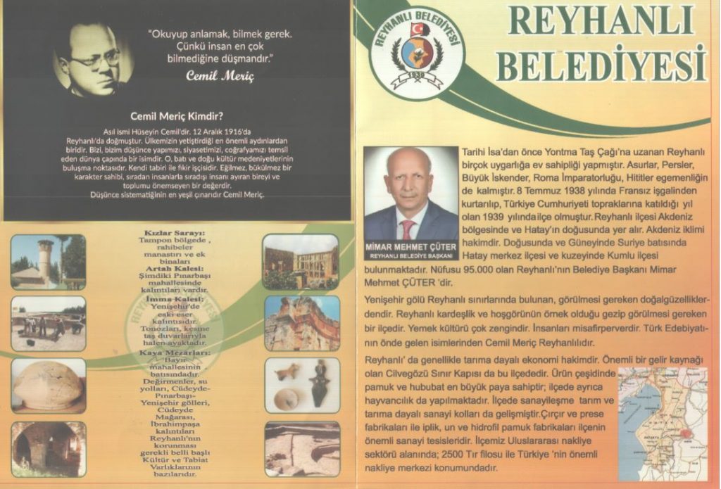 Reyhanlı Belediyesi Broşürü