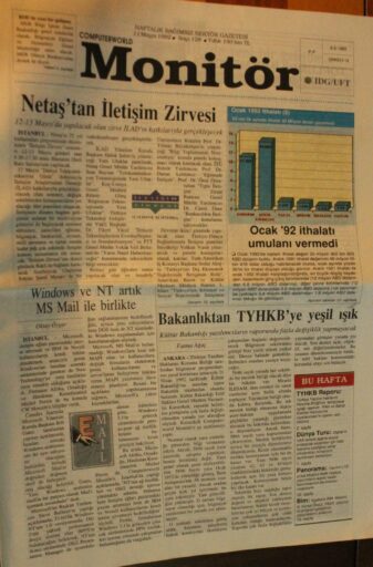 Computer World Monitör Gazetesi, 11 Mayıs 1992, sayı 128