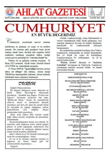 Ahlat Gazetesi, Sayı 227