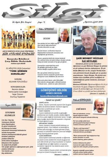 Silgi Dergisi, Sayı 73